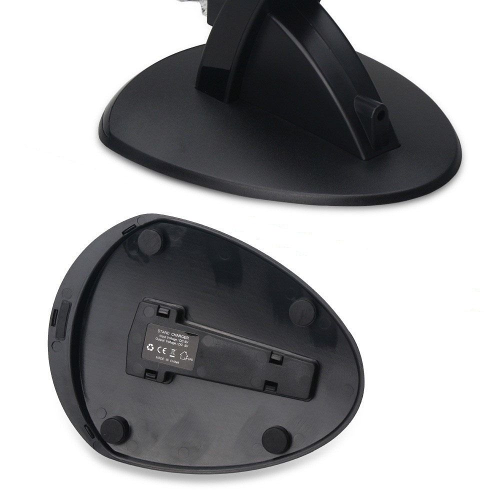 Black Dual USB Charger Stand Fast Charging Game Controller Stand Gamepads Charger  Game Controller