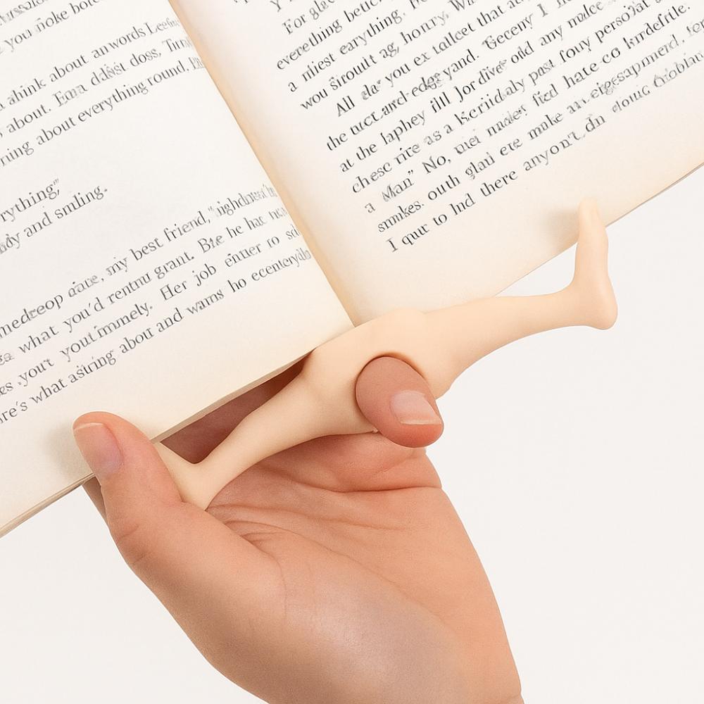 Reading Assistant Funny Thumb Bookmark Reusable Finger Ring Page Clip  Book Lovers