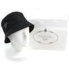 Great PRADA hat Triangle logo with Re-Nylon bucket hat Women M 1HC137 Used