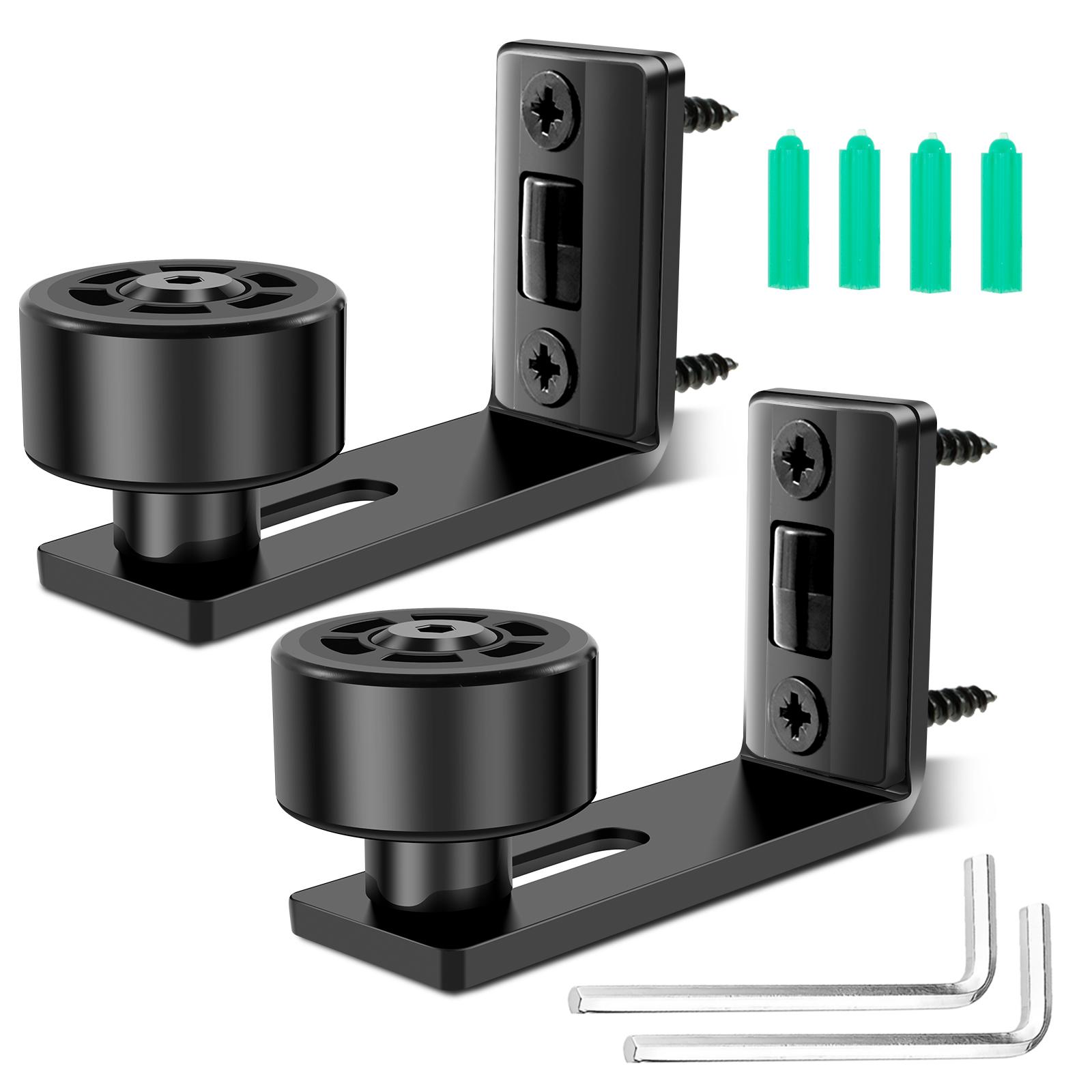 

2шт регулируемая направляющая для пола раздвижная дверь амбара направляющая для пола роликовая заподлицо дизайн дверная фурнитура настенная рама дверные аксессуары