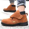 Bo Zong Suede Steel-Toe Welder Safety Shoes