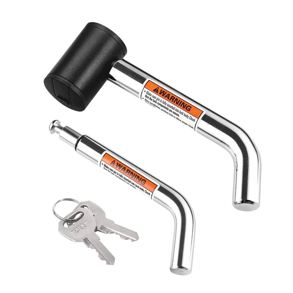 High Security 5/8 And 1/2 Inch Trailer Hitch Pin Coupler Receiver Lock With Reinforced Design For ATV Camping Trailers