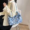 Canvas Bag Women's Large Capacity 2025 New High-end Texture Spring and Summer Versatile Chain Single Shoulder Commuter Tote Big Bag
