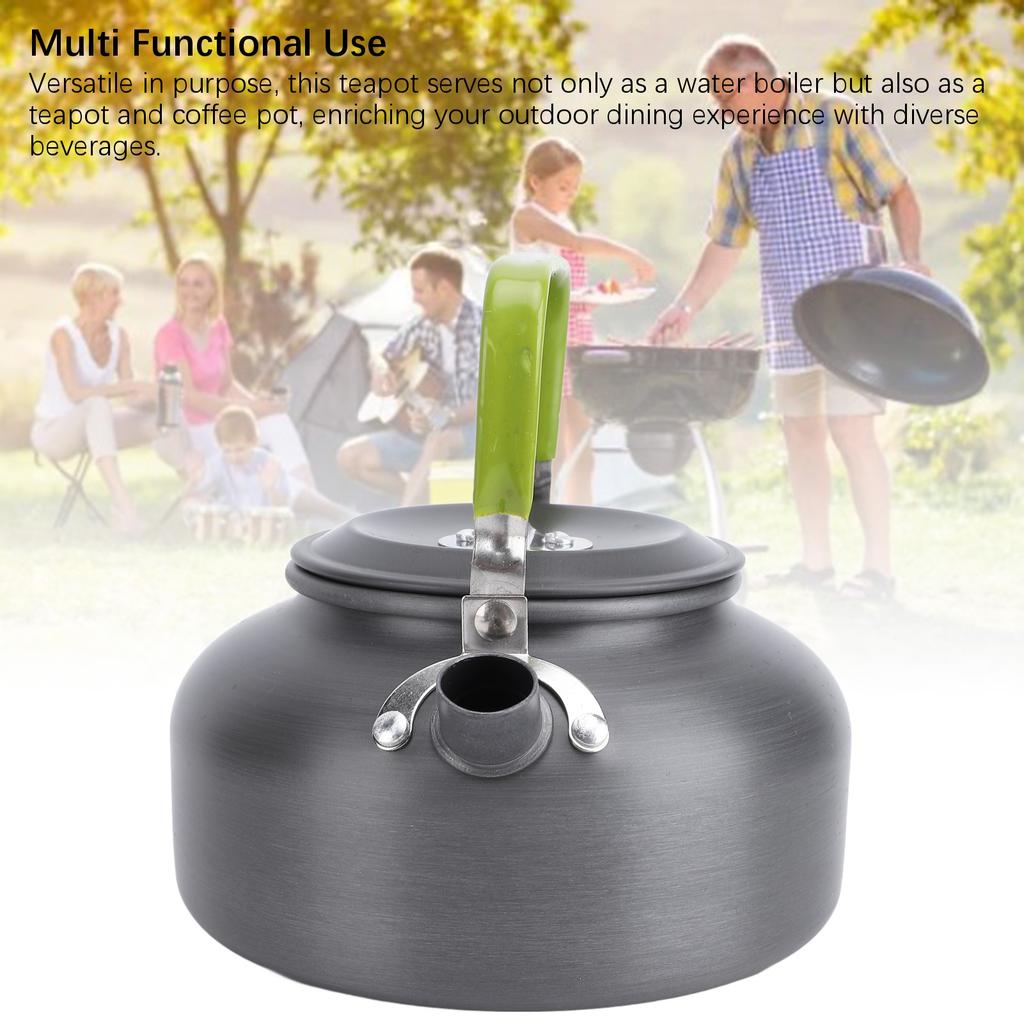 0.8L Outdoor Teapot Set Aluminum Portable Camping Coffee Pot for Hiking Fishing Picnic