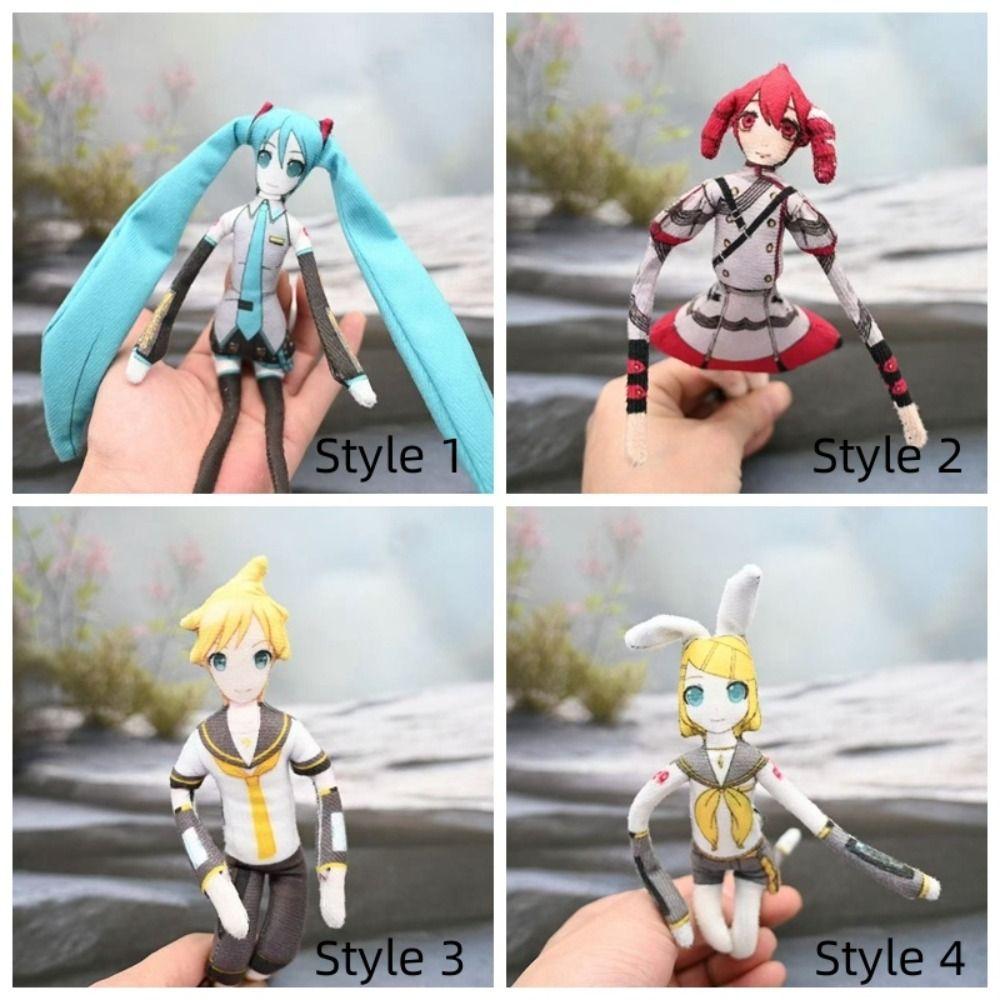 Kasane Teto Plush Anime Peripheral Twistable Shape Cotton Doll Hatsune Miku Stuffed Internal Wire Soft Cute Teto Plush Toy Gifts