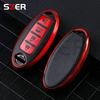 3 4 buttons Car Key Case Cover for Nissan Leaf Micra Qashqai J11 J10 X Trail T32 Versa Note Patrol Key Fob Cover Accessories