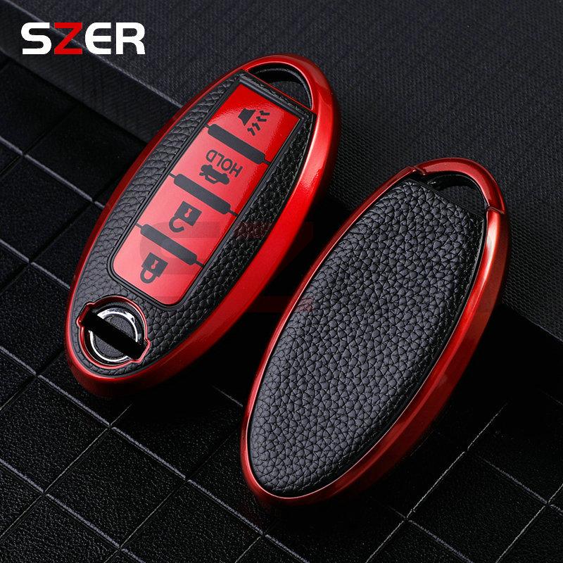 3 4 buttons Car Key Case Cover for Nissan Leaf Micra Qashqai J11 J10 X Trail T32 Versa Note Patrol Key Fob Cover Accessories