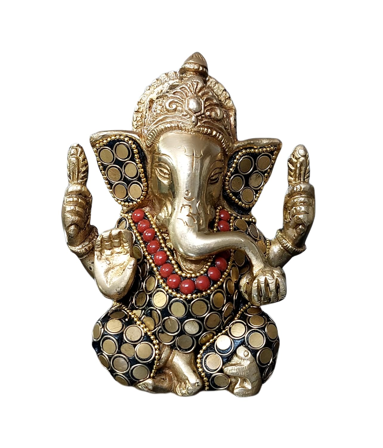 Lord Ganesh Bhagwan Idol, Ganesha Ganpati Bappa Murti For Home Decor -4.5 Inch