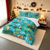 "Chipmunk Pattern Bedding Set for Cartoon Lovers - Bedding Set (1 Duvet Cover, 2 Pillowcases, Duvet Not Included)."