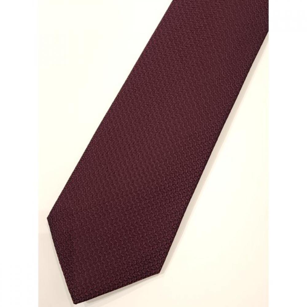 Daks Silk Blend Solid Wine Slim Tie Dmg1acf1274r2