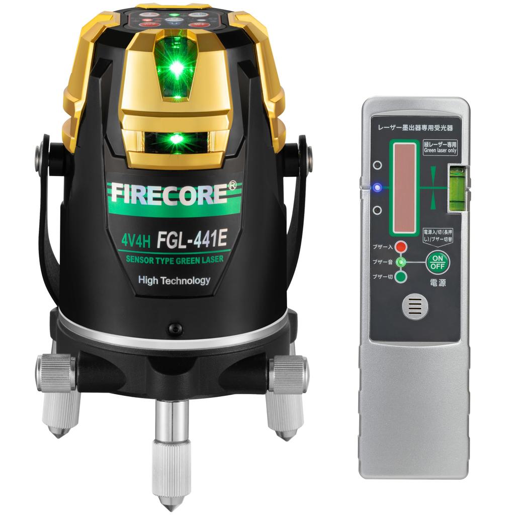 Firecore Green Laser High 3 Brightness Large Battery Level Rotating Green Laser Leveling Civil Surveying Receiver Set Japanese Instruction Manual