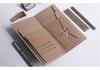 3 Stück Traveler's Notebook Kraftpapier Pokerkarten-Visitenkartenhalter Standard & Reisepass-Aktenordner