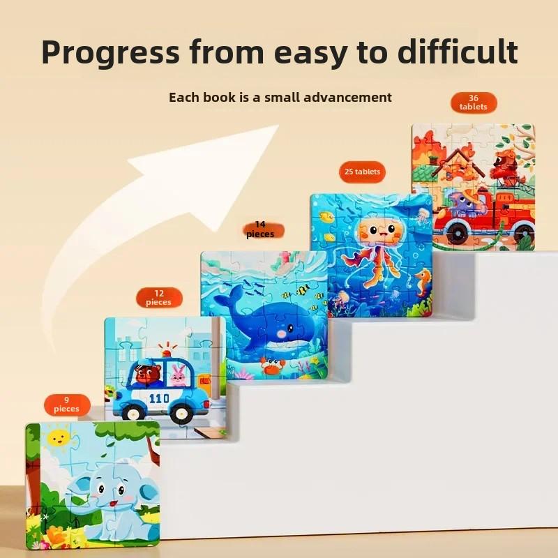 Dětské magnetické puzzle 3-6 let miminko vzdělávací hračky dětské Montessori miminko DIY hračky pro rané vzdělávání