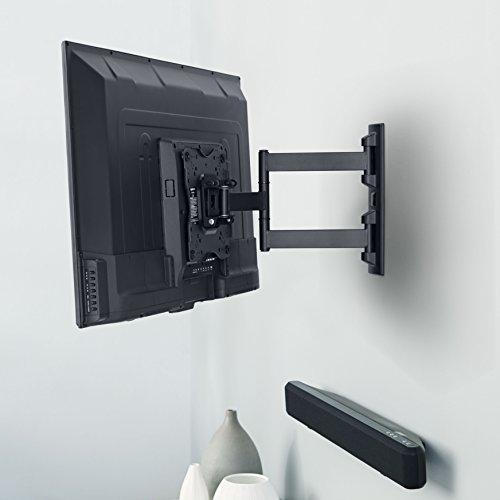 Amazon Basics TV Wall Mount, Full Motion, Fits 26-55 Inch TVs, Up to 36kg, Black