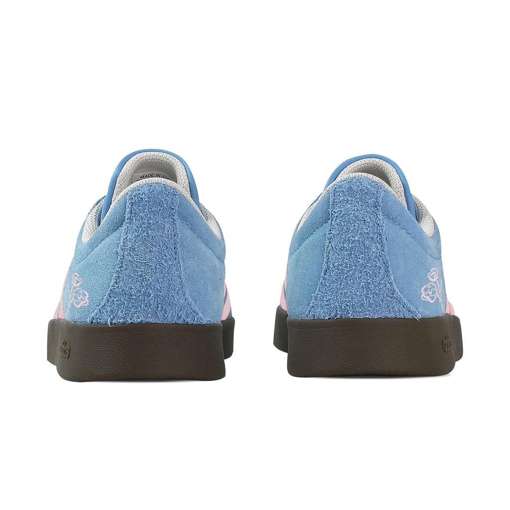 Adidas VL COURT 2.0 Blue Rose Whisper, Heart Box Low top German Army Trainers Unisex Blue Pink JI0496(Team529--)