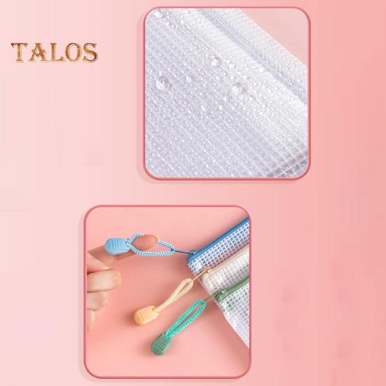 File Bag Large Capacity Storage A4 Files Stationery Carrying Case Transparent Visual Design Portable Document Organizer