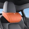 High-end Leather Car Seat Headrest Memory Foam Comfort Neck Pillow For Tesla Model 3 Y S X Cybertruck Juguete 2025 Auto Interior