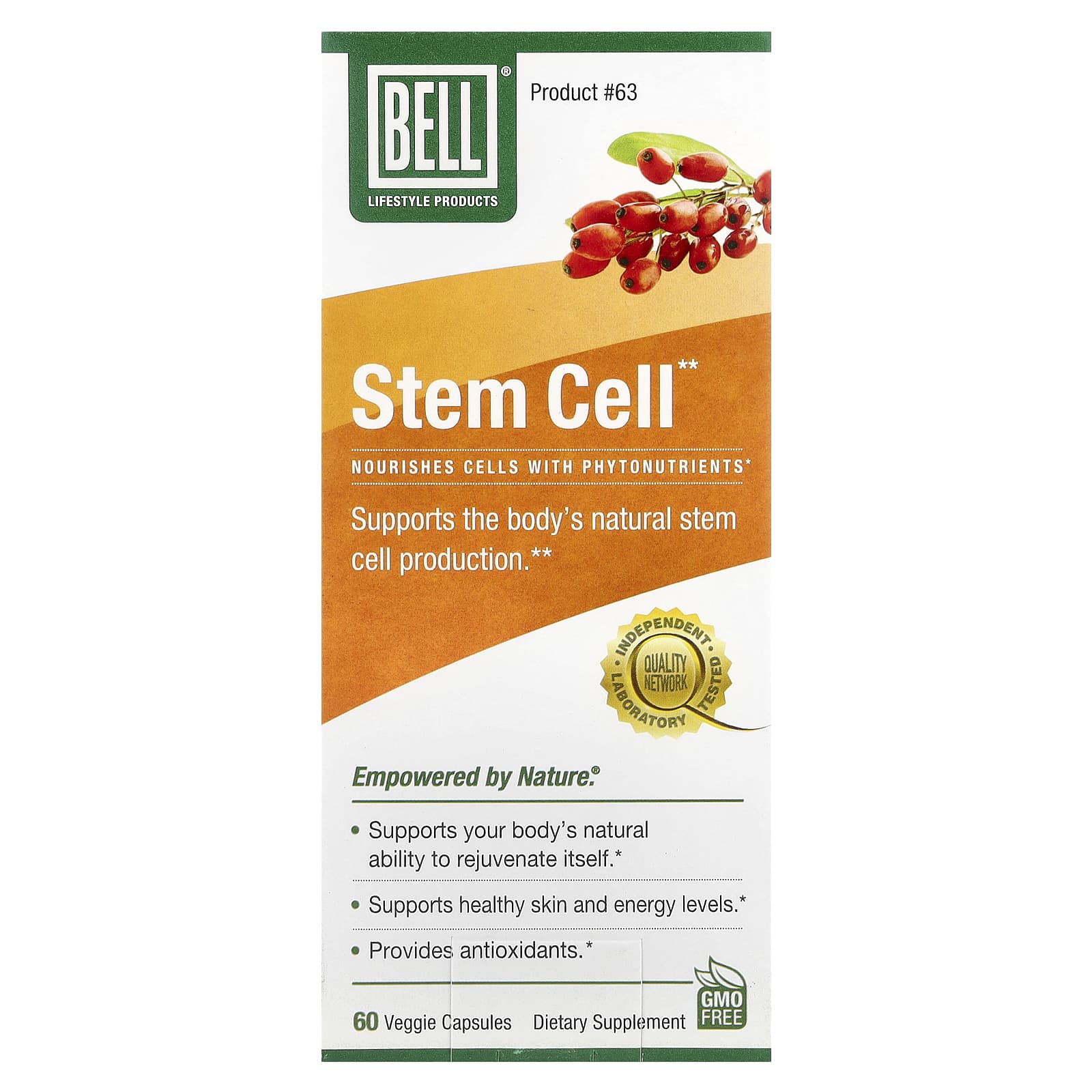 

Stem Cells, Veggie Capsules 60 Tablets