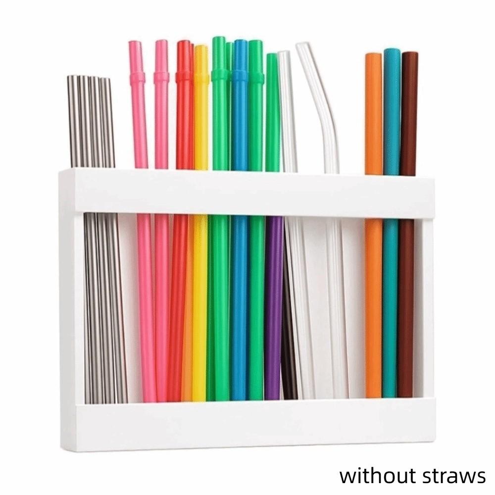 

Многоразовый большой держатель для соломинок 5 отделений Диспенсер для хранения соломинок Стойка для хранения соломинок для дверцы шкафа