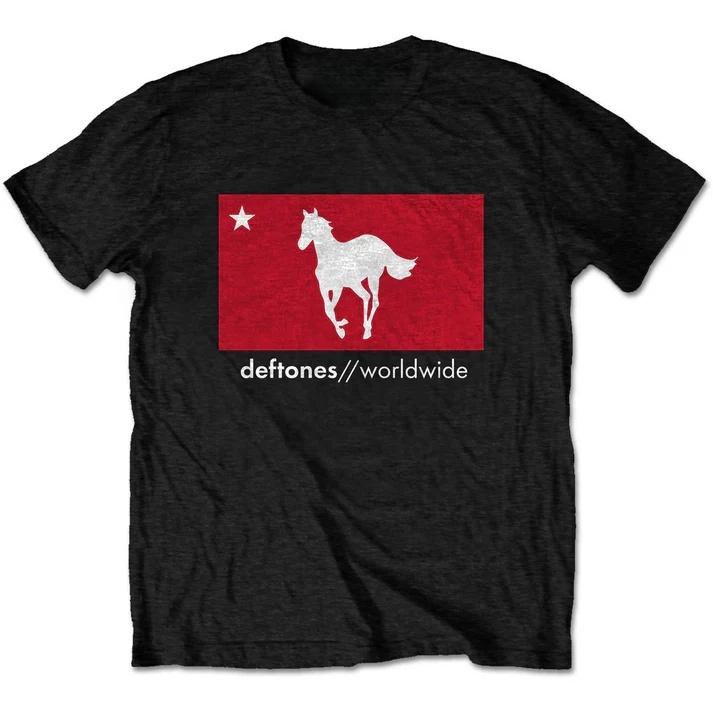 Deftones Around The Fur Men Women Printed T-Shirt Black Band Unisex Cotton Summer Street Harajuku Comfortable Oversized T Shirts