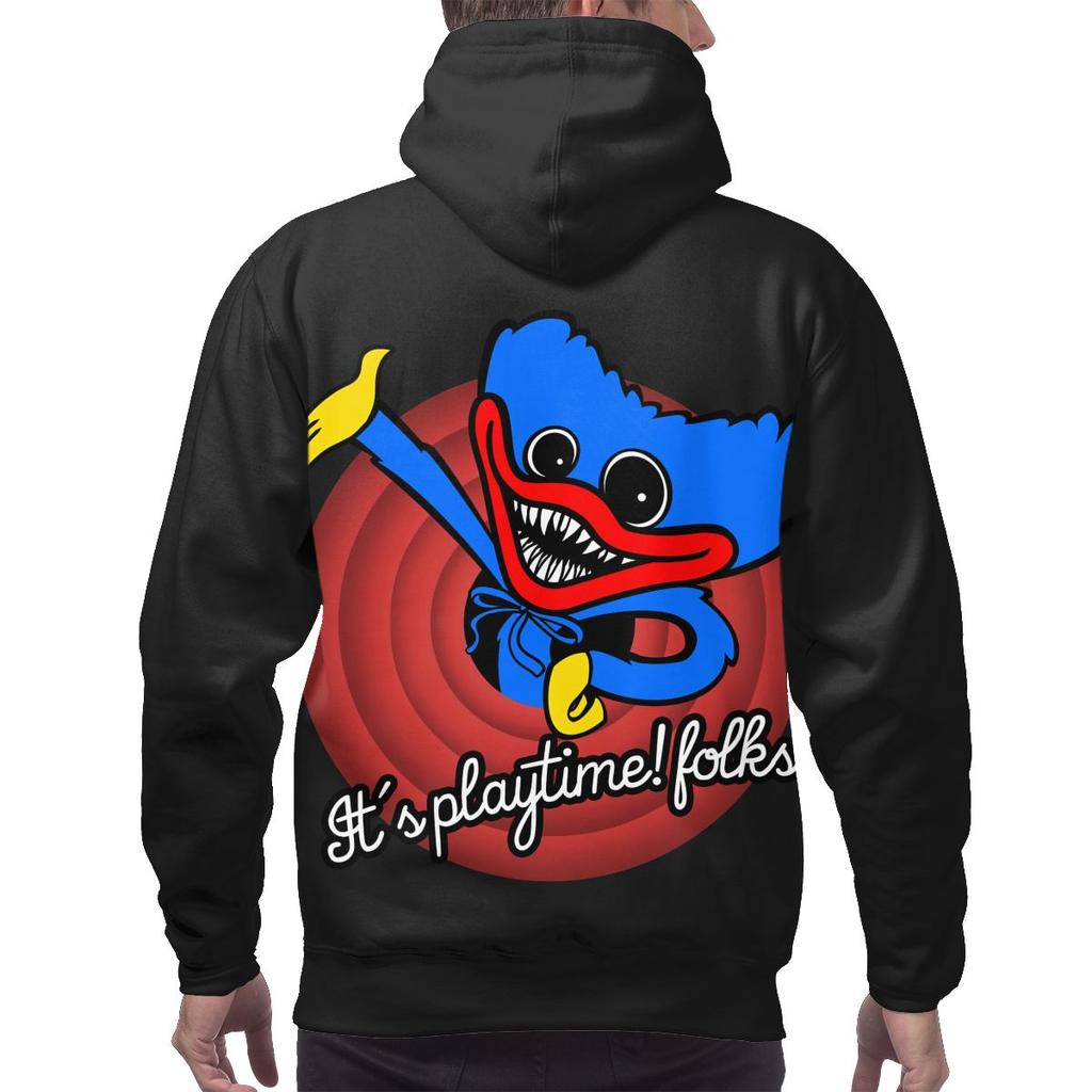 WINKEEY Sudadera con Capucha para niños Poppy Playtime Huggy Wuggy Impresión 3D Videojuego de Manga Larga