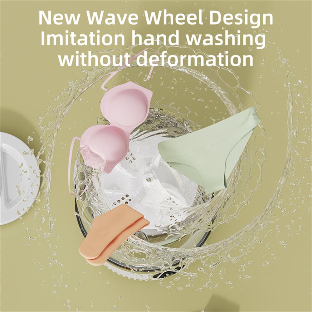 1L Mini Rechargeable Washing Machine Underwear Travel Portable Small Socks Washing Machine Dehydratable Portable Laundry Bucket