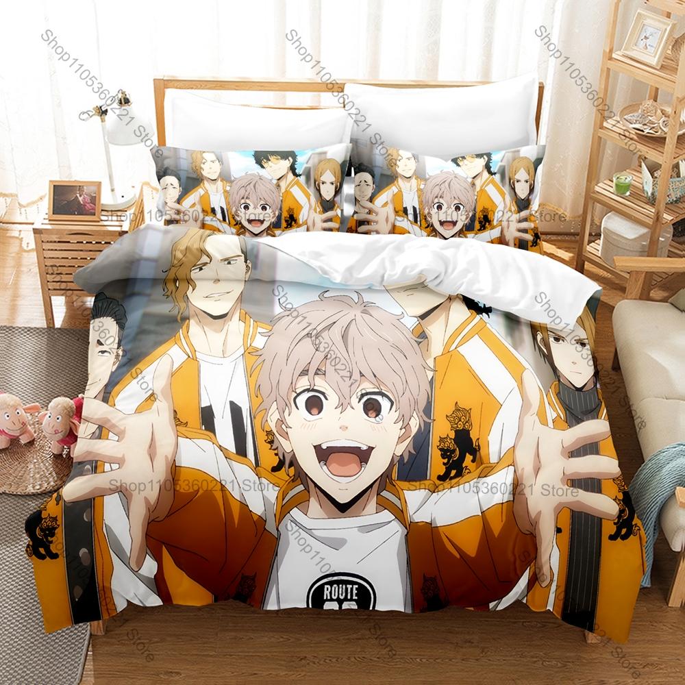 WIND BREAKER 2 Anime Style 3PCS Bedding Set Cozy Microfiber Bedding Kit Durable Design for Single Double Bed Room