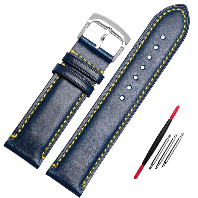 

Ремінець для годинника з натуральної шкіри 22 мм 23 мм, синій шкіряний ремінець для годинника для чоловічих годинників armani citizen AT8020 JY8078 23mm