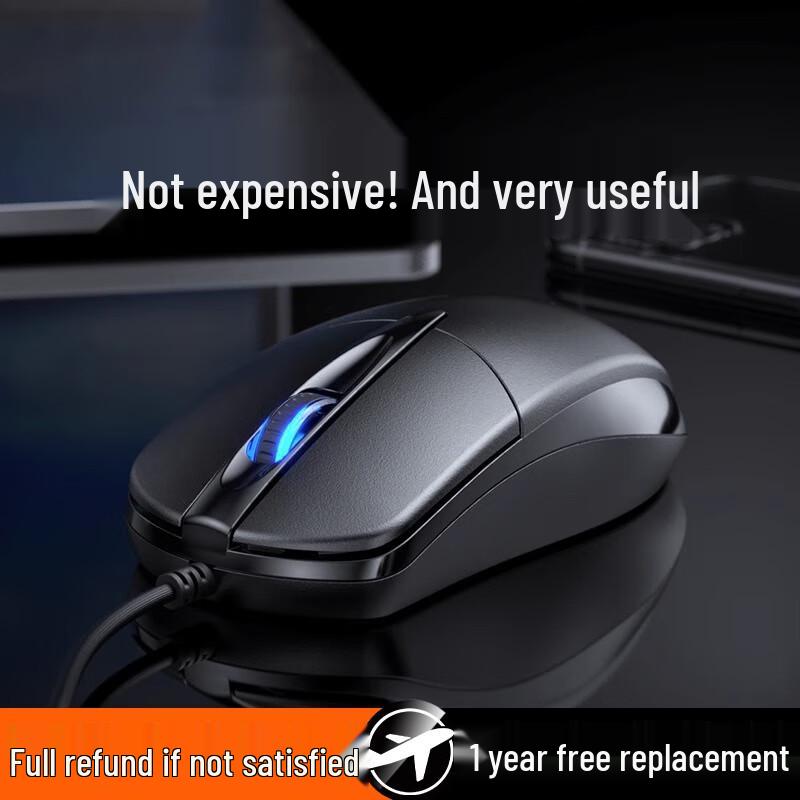 Youshi USB Wired Silent Left-Handed Mouse