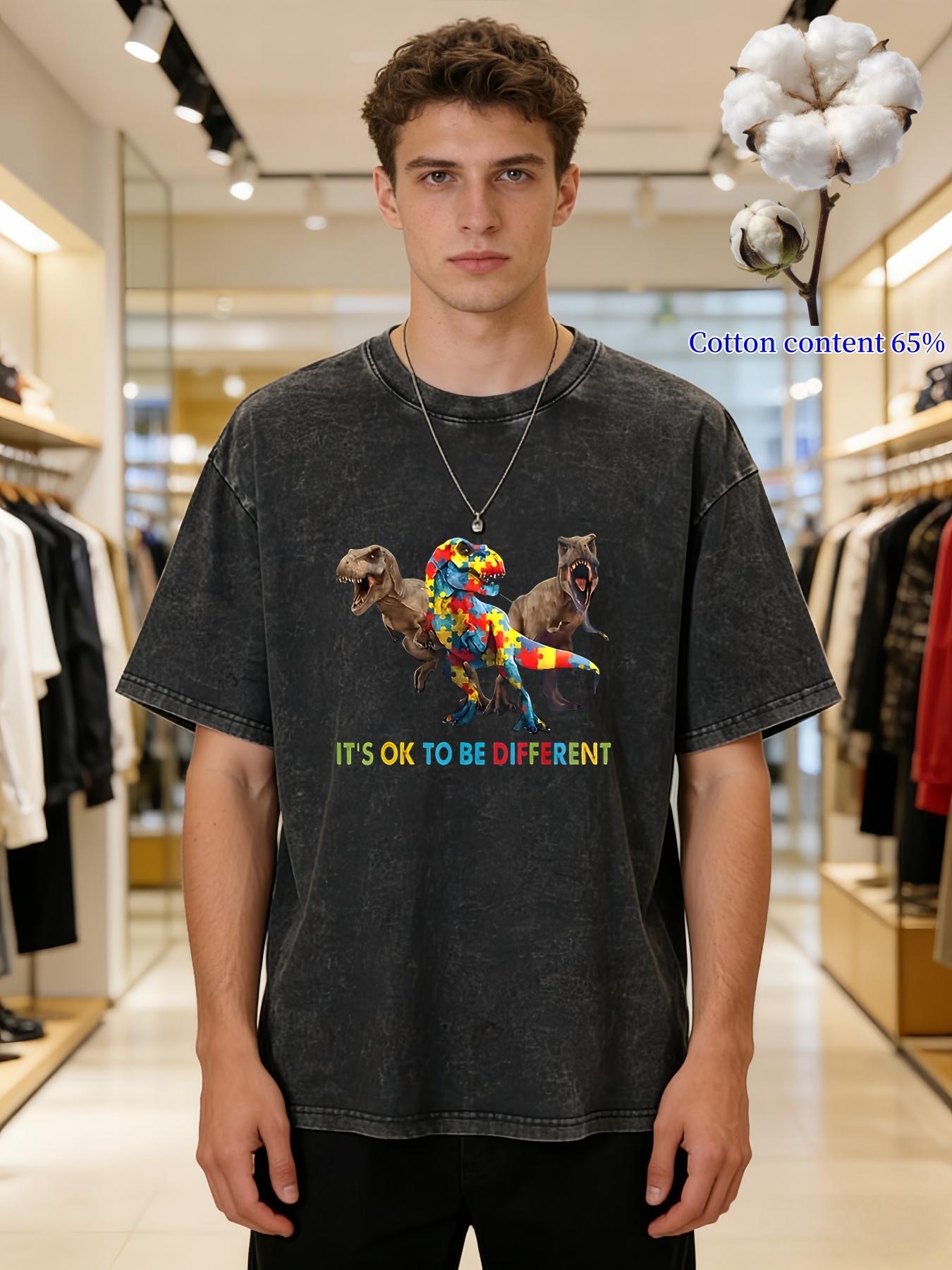 

Vintage Washed DIY Print t Shirt Unisex Street Dance Clothing Trendy Sports Apparel Cartoon Graphic Tee 2XL