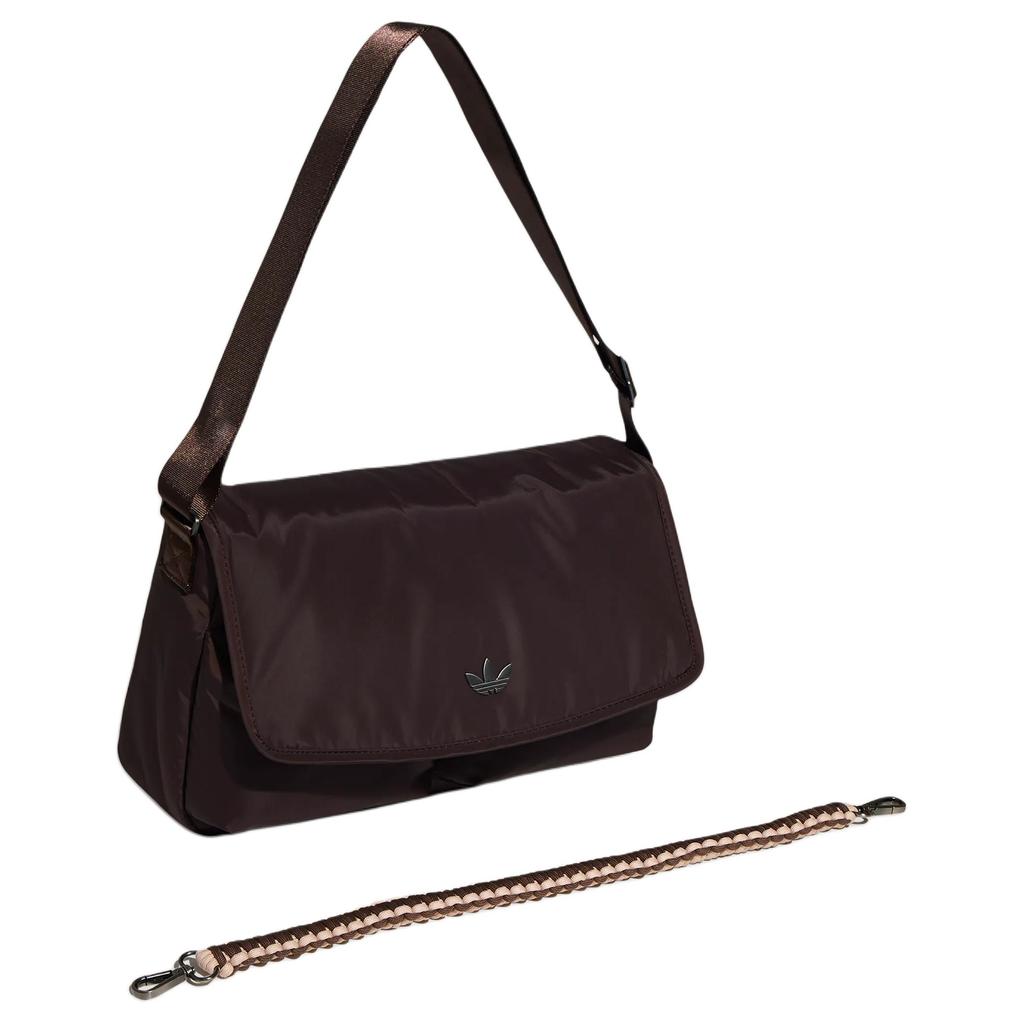 Adidas Originals 13.1L Messenger Logo Polyester Crossbody Bag Unisex bags Carbon-Black KT7417