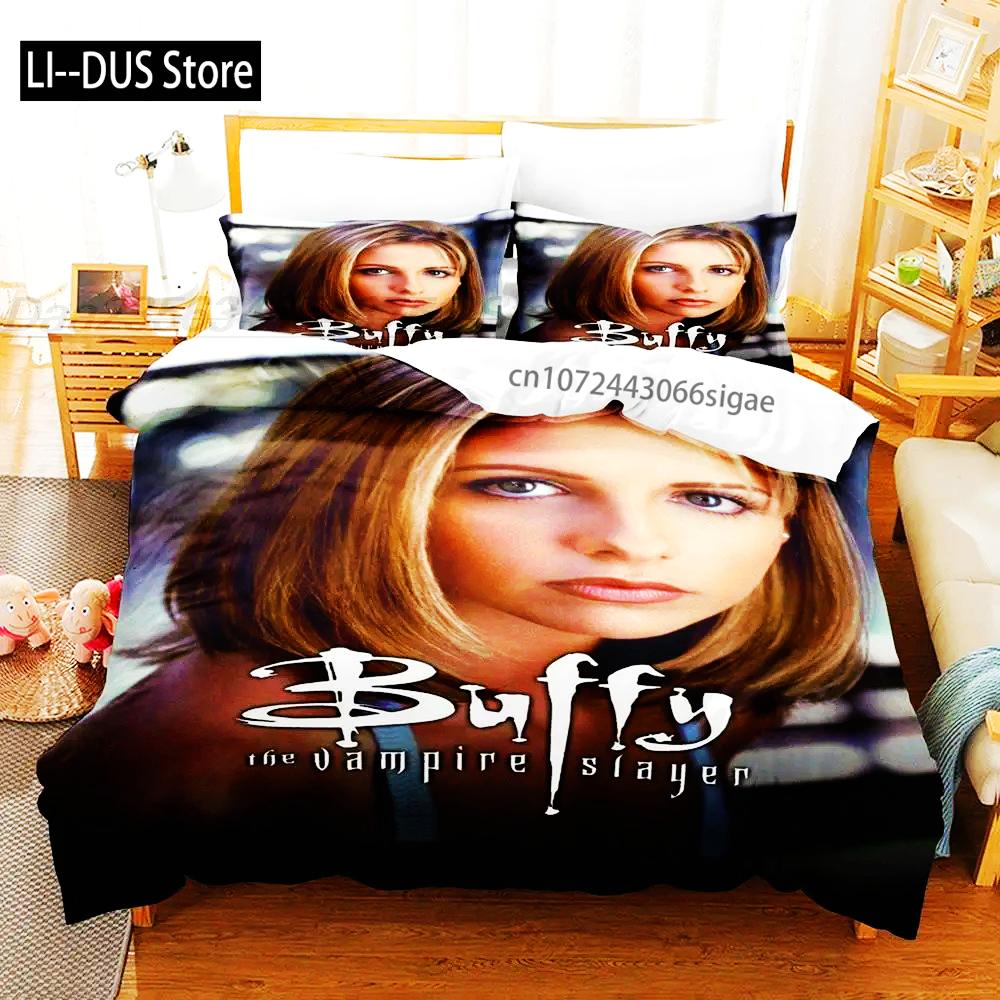 Buffy The Vampire Bedding Set Single Twin Full Queen King Size Bed Set Aldult Boys Bedroom Duvetcover Sets 3D bettwäsche 135x200