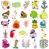 50 Small Fresh Net Map Stickers Graffiti Stickers Suitcase Skateboard Refrigerator Laptop Decoration Anti