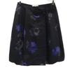Made In Italy Floral Midi Length Wrap Skirt 38 Black Women Used