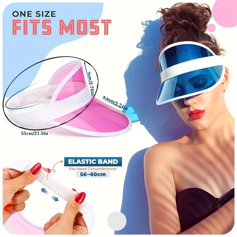 1pc Neon Color Sports Sun Visor, UV Protection & Breathable for Outdoor Activities, Unisex Adjustable Sun Hat
