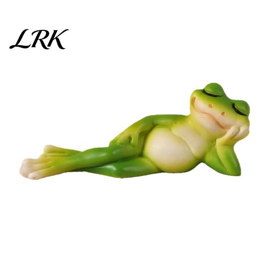 Small Outdoor Garden Decor Micro Landscape Ornament, Mini Frog Violin Playing Statue, Durable Resin Waterproof Sculptures Hand-Painted Figurines, for
