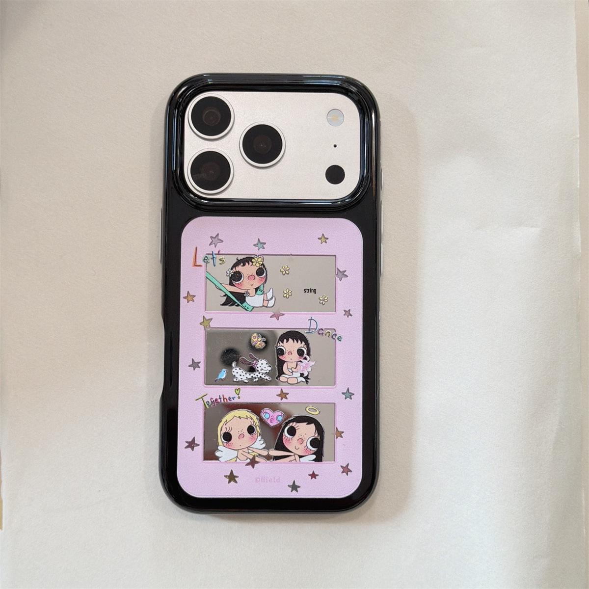 

Cartoon Jade iPhone 14/13 Compatible Anti-Fall Full Coverage Phone Case for Apple 17/16/15 Pro Max iPhone 14