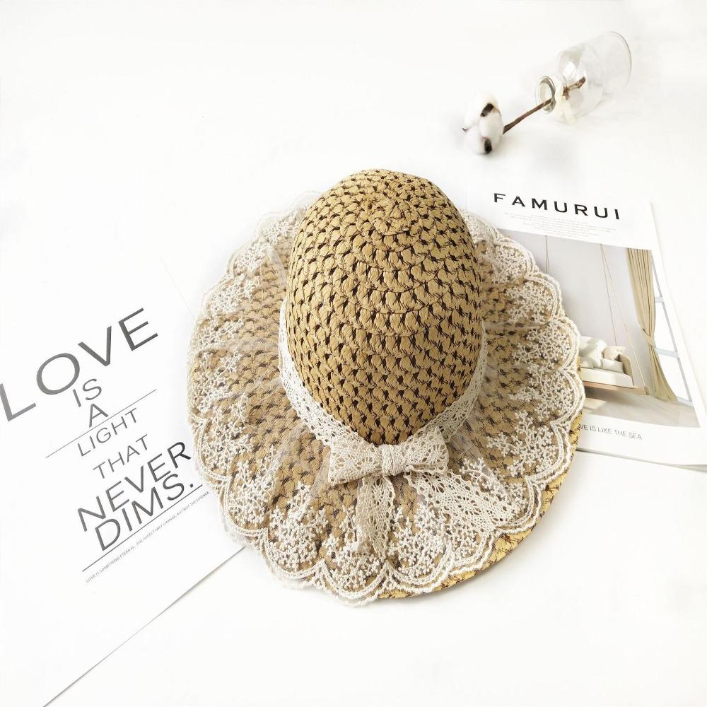 Grass Weaving Parent-child Summer Women's Sun Hat Handmade Beach Caps Durable Straw Hats