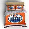 Orange Oilers Logo Bedding Set Bedding Duvet Cover Set Duvet Cover Pillowcases (1 * Duvet Cover 2 * Pillowcases, Without Duvet Insert)