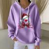 Women's Fashion Casual Christmas Angel Print Pullover Long-Sleeve Sweatshirt