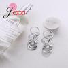 925 Sterling Silver Wedding Jewelry Set With CZ Cubic Zirconia Flower Pendant Necklace Earrings Sets for Women