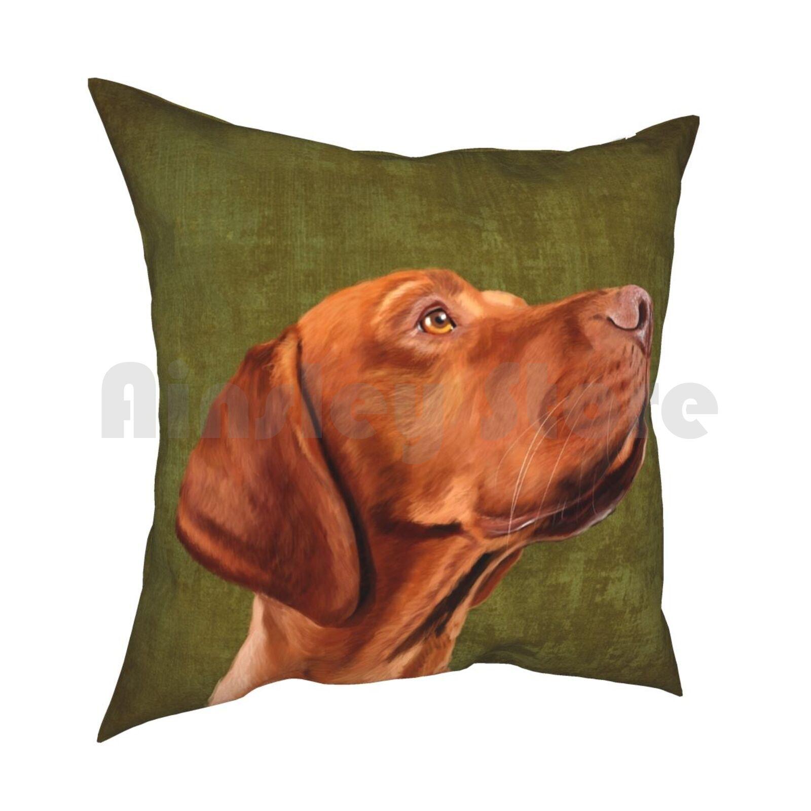 Mr Vizsla Pillow Case Printed Home Soft Throw Pillow Pet Dog Cute Vizsla Vizsla Art French Vizsla Illustration Vizsla 30x30cm 12x12in