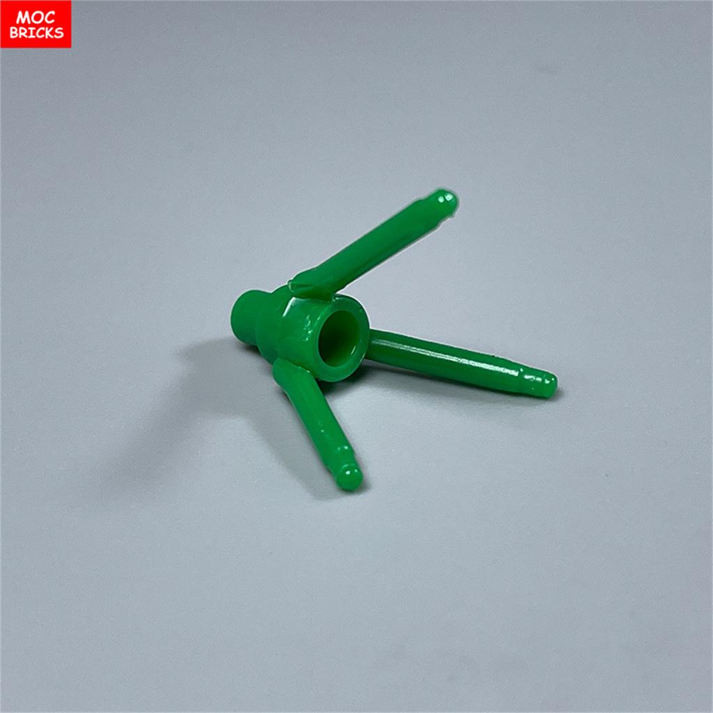 28pcs MOC Bricks 24855 Plant Flower 3 Stem Flowerpot Tree Branches Accessories Building Block Parts DIY Christmas Gift Toy