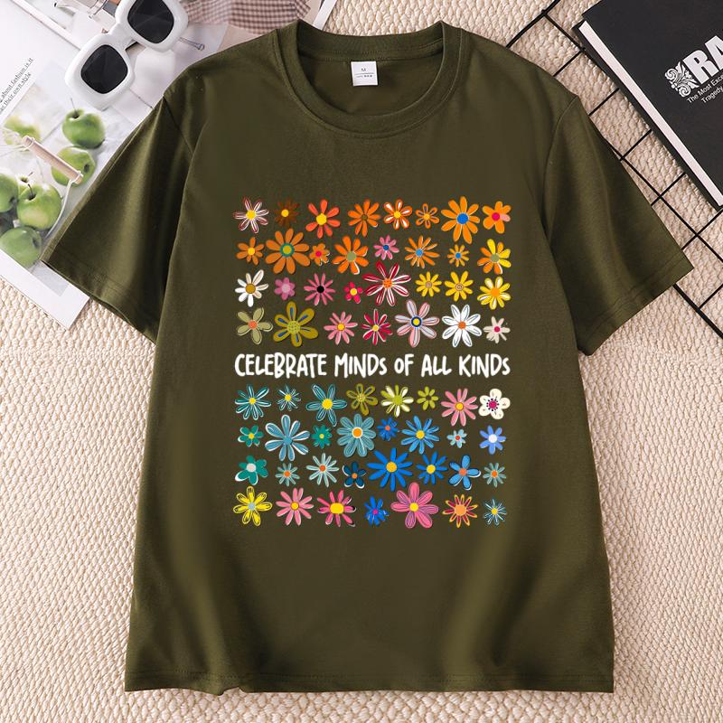 Celebrate Minds of All Kinds T Shirt Autism Awareness TShirt Sped Teacher Special Education Teacher Tshirt Unisex Clothing