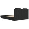 Bed Frame with Headboard Black Oak Effect 120 x 200 cm