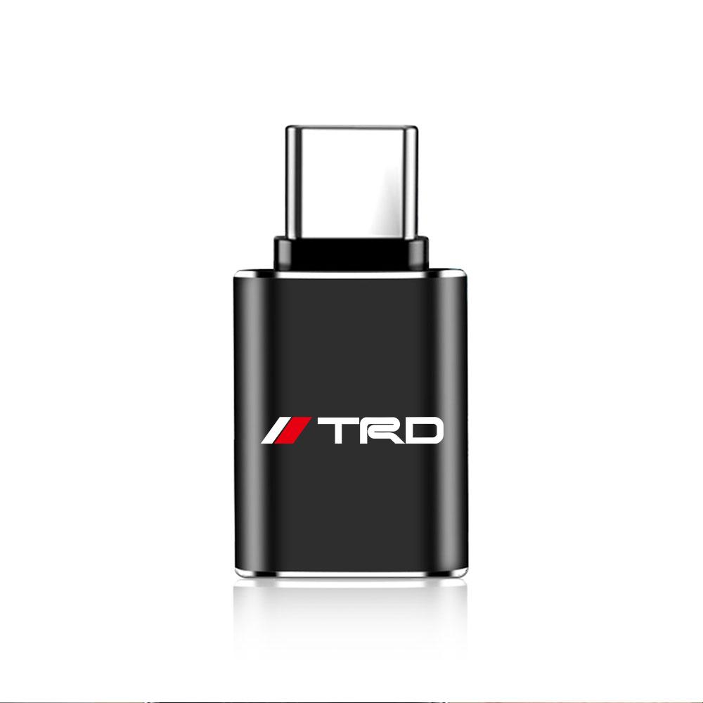 

For Toyota 2026 New Hub Caps For Toyota Rav4 Corolla Camry Mirai Aqua Cross Auris TRD Chr Prado Car USB Cable Converter OTG Ada