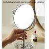 Tabletop Makeup Mirror with Magnification Round Desktop 1X2X Magnifying Mirror with Stand for