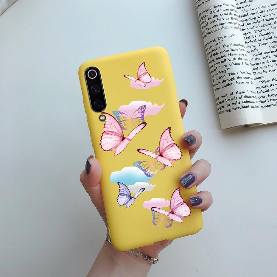 For Xiaomi Mi 9 SE Mi 9 Lite Case Soft Flower Painted Silicone TPU Cover Phone Case For Xiomi Xiaomi Mi 9 Mi9 SE Lite 9SE Cases