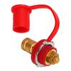 Battery Terminal Color Coded 250A 3 8in Battery Terminal Stud Connector with Cap for Cars RVs Boats Red (Positive)