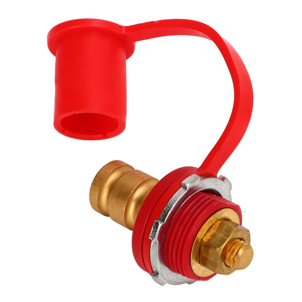 Battery Terminal Color Coded 250A 3 8in Battery Terminal Stud Connector with Cap for Cars RVs Boats Red (Positive)
